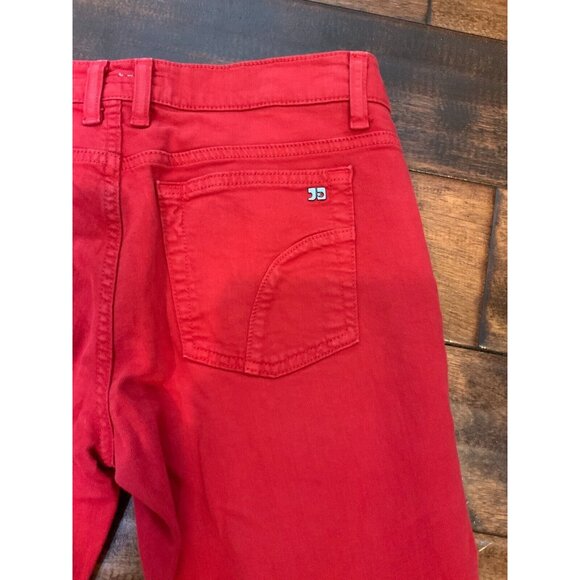 Joe's Jeans Red Denim Socialite Kicker Cropped Jeans, Size 30, NWT! - Picture 5 of 5